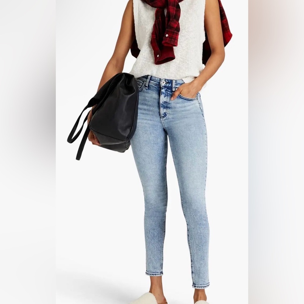 Rag and Bone Nina High-rise skinny. Size 24. Raw hem